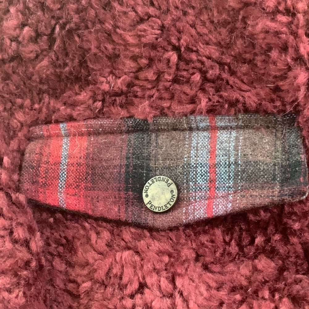 Pendleton Burgundy Teddy Jacket - image 3